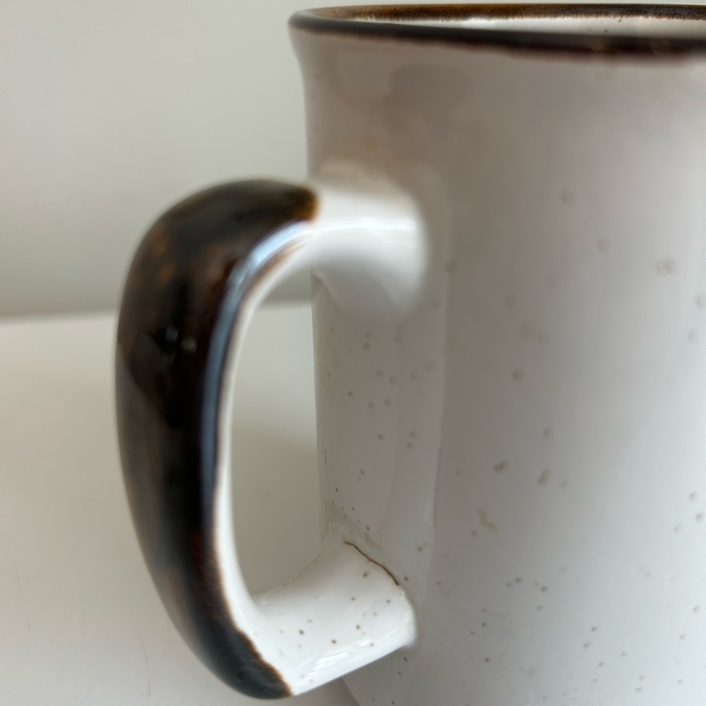 Vintage California Rainbow Pride Coffee Cup 4 Inches 70’s Stoneware Rustic Boho - Picture 5 of 10